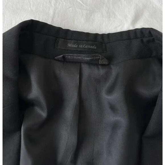 Lauren Ralph Lauren Black Suit Jacket Men 42L Two Button Blazer - Picture 10 of 10